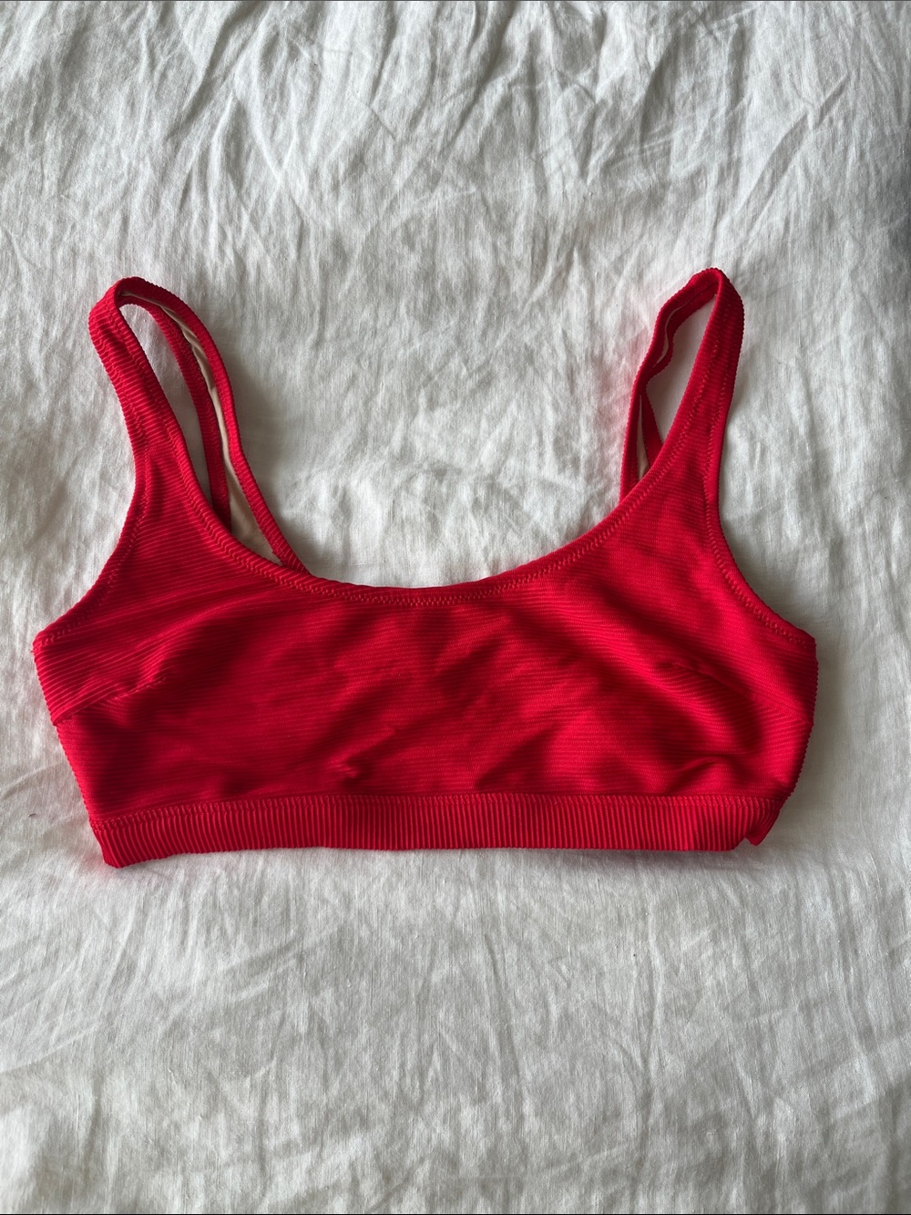 Old Navy Red Ribbed Scoop Bralette - Women’s Intimates & Sleepwear